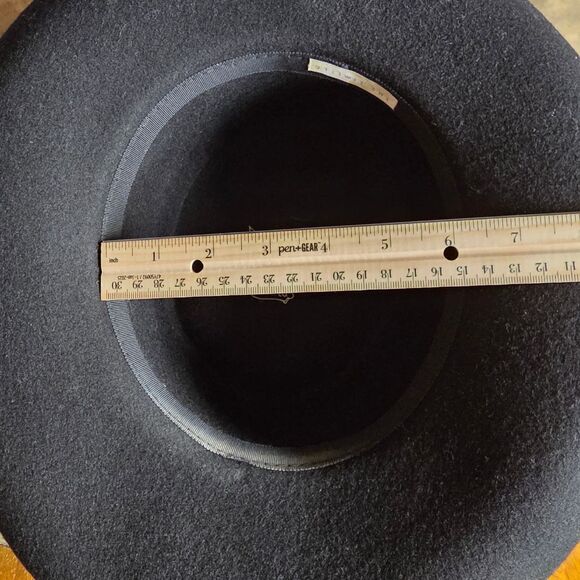 The Limited Bollman Wool Black Fedora Wide Brim Hat MJ Style - Picture 9 of 10